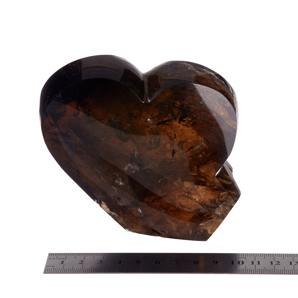 Smokey Quartz Heart Sculpture #1 | Crystals