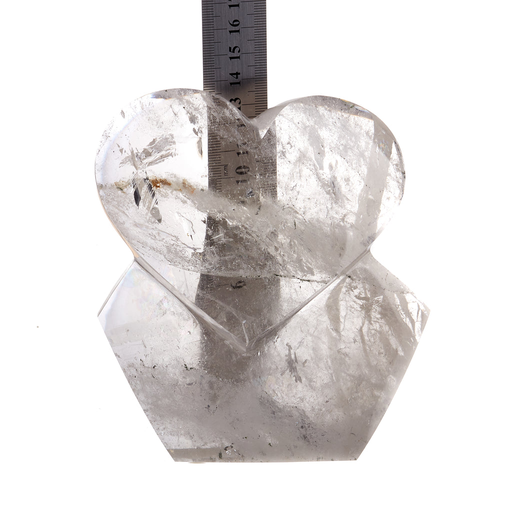 Clear Quartz Heart Sculpture #1 | Crystals
