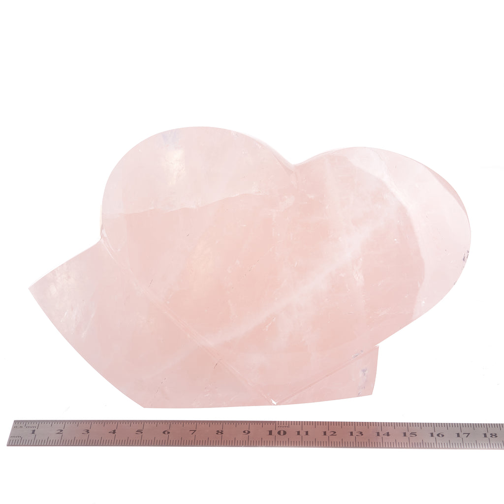 Rose Quartz Heart Sculpture #2 | Crystals
