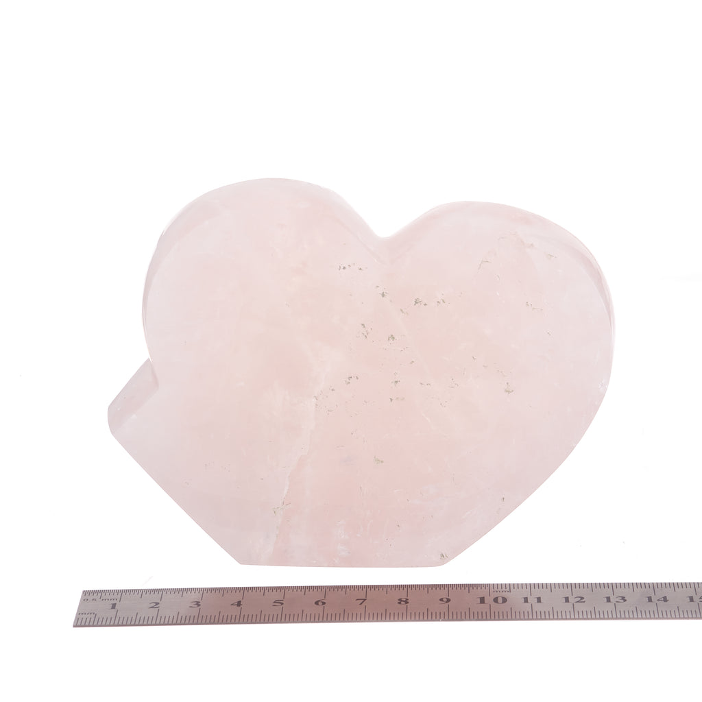 Rose Quartz Heart Sculpture #3 | Crystals
