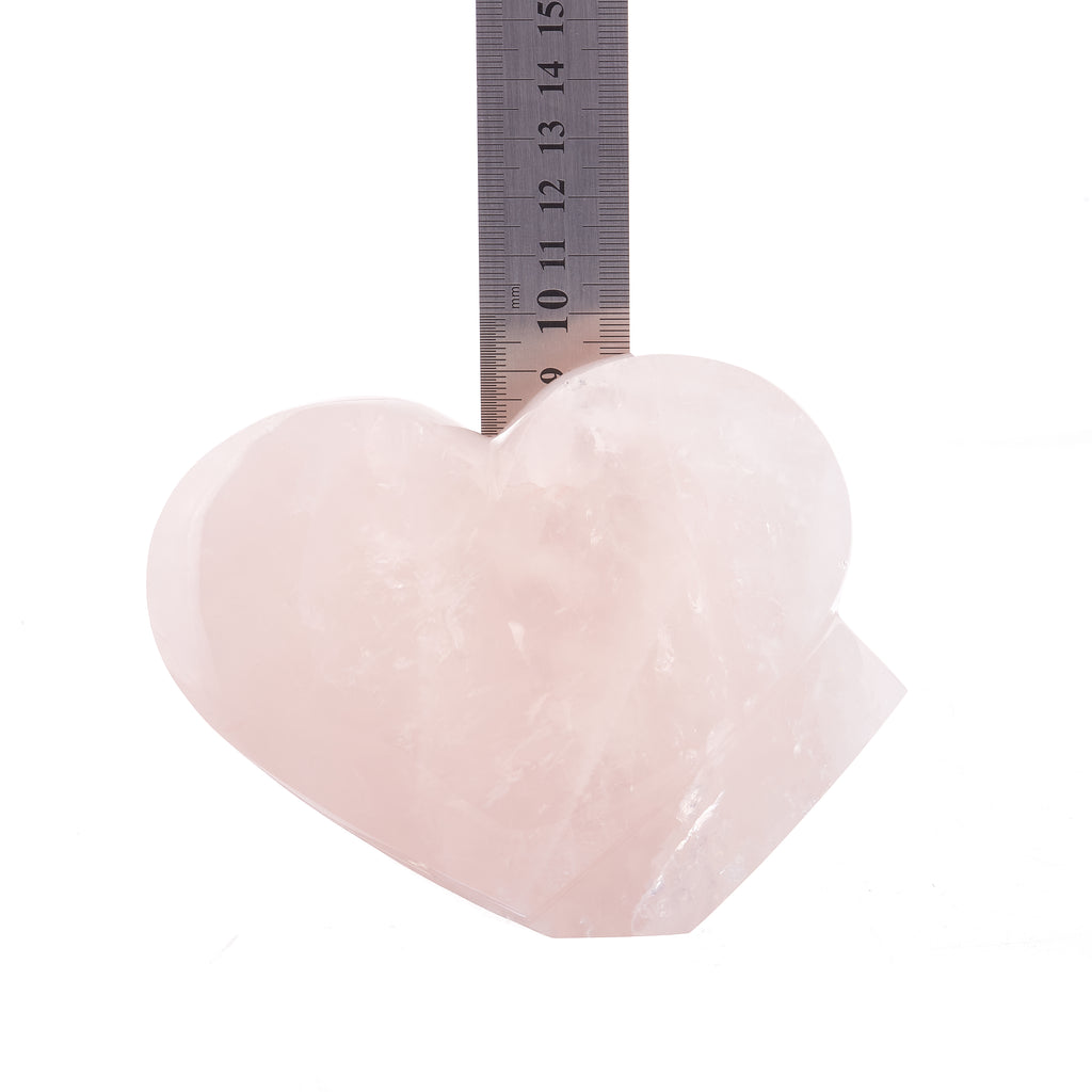 Rose Quartz Heart Sculpture #3 | Crystals