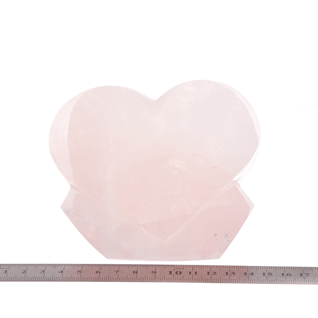 Rose Quartz Heart Sculpture #8 | Crystals