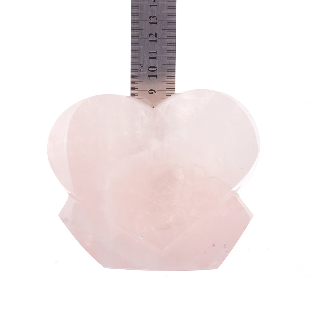 Rose Quartz Heart Sculpture #8 | Crystals