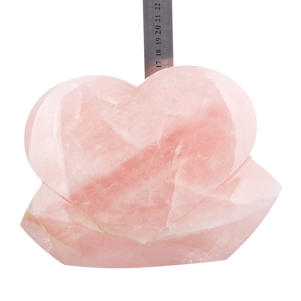 Rose Quartz Heart Sculpture #9 | Crystals