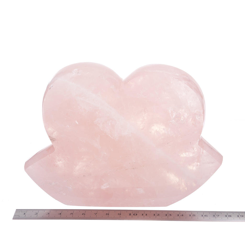 Rose Quartz Heart Sculpture #10 | Crystals