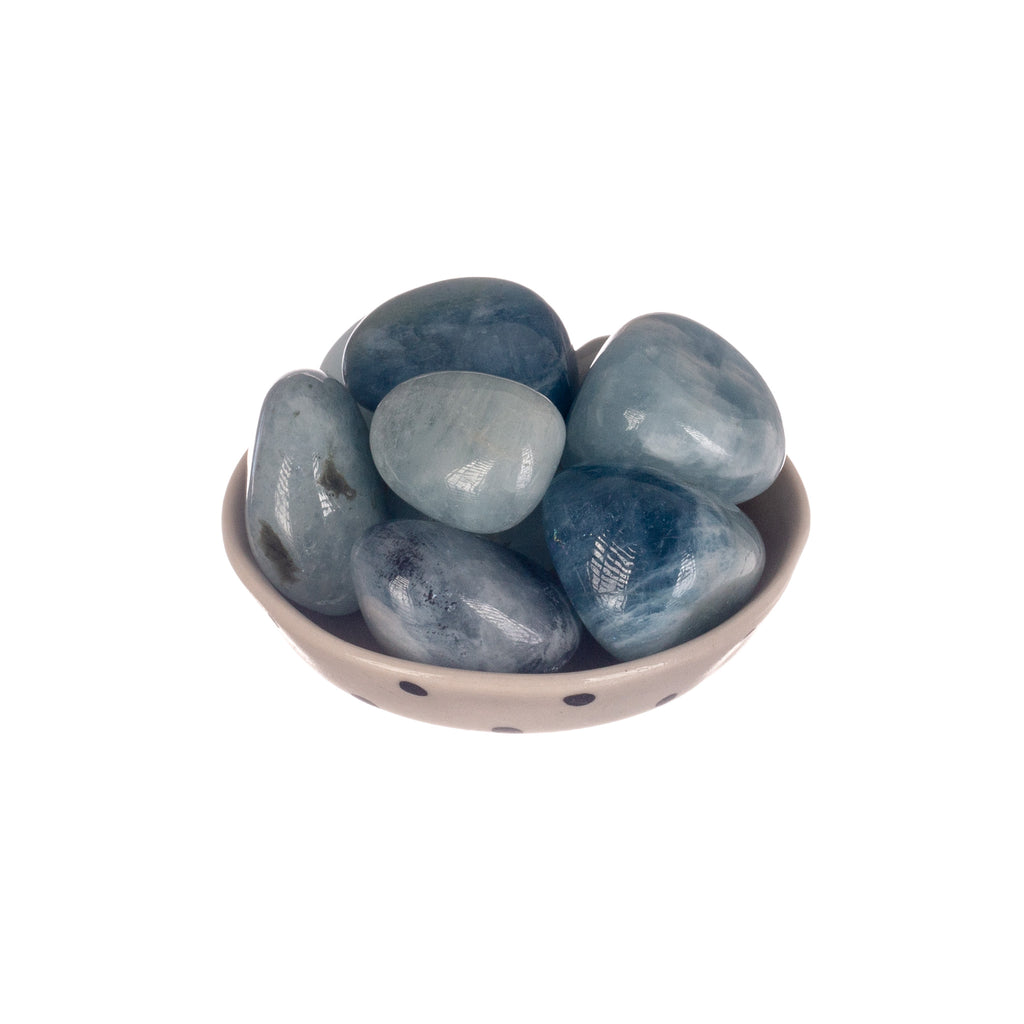 Blue Beryl Tumbled | Tumbled Stones