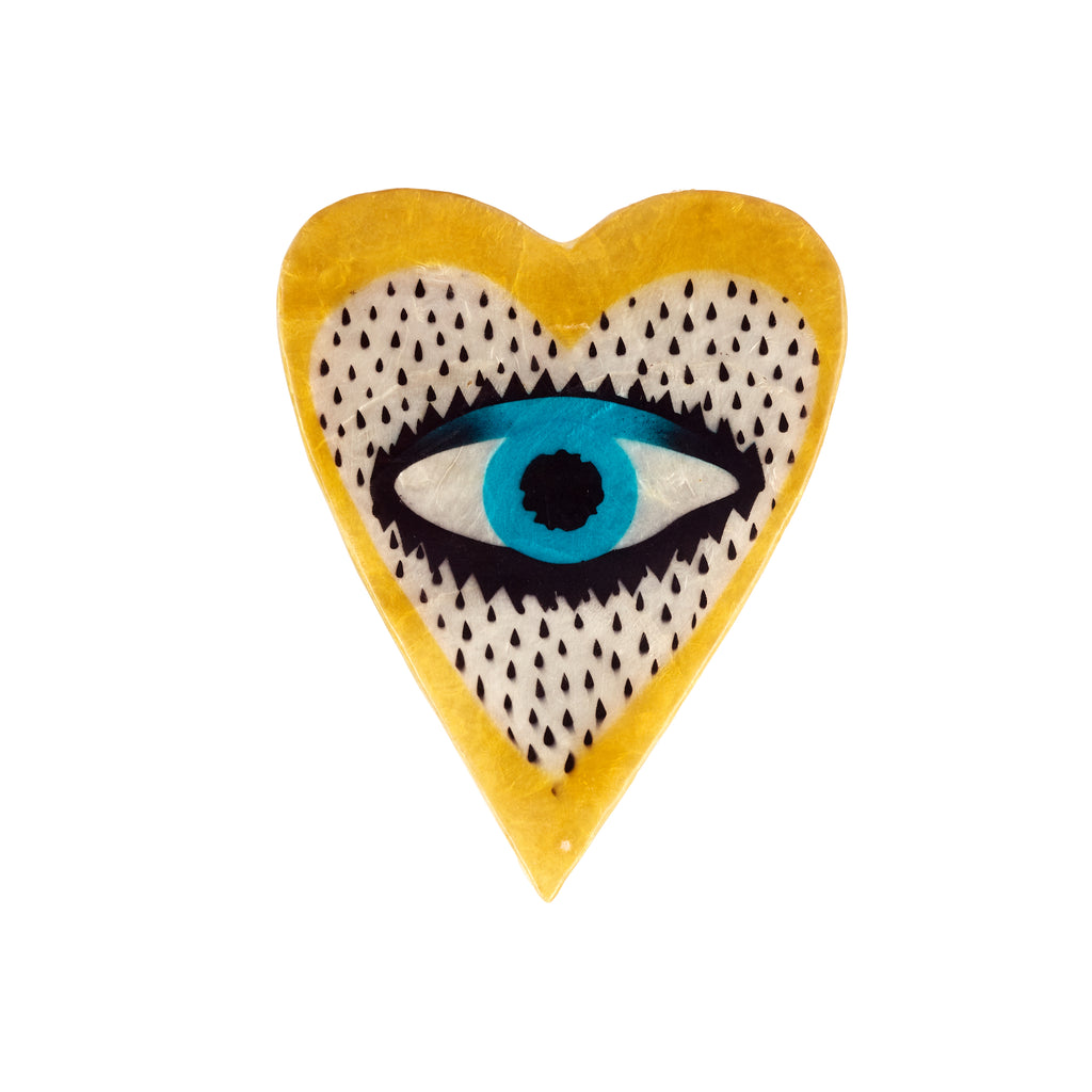 Jones & Co // Heart Eye Yellow | Ceramics