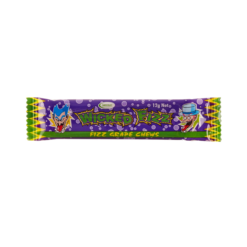 Wicked Fizz Chews // Grape Flavoured | Confectionery