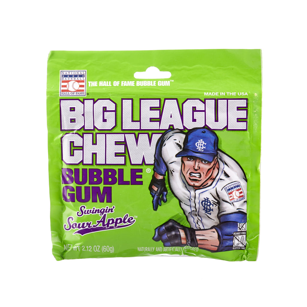Big League Chew Bubble Gum // Swingin' Sour Apple | Confectionery