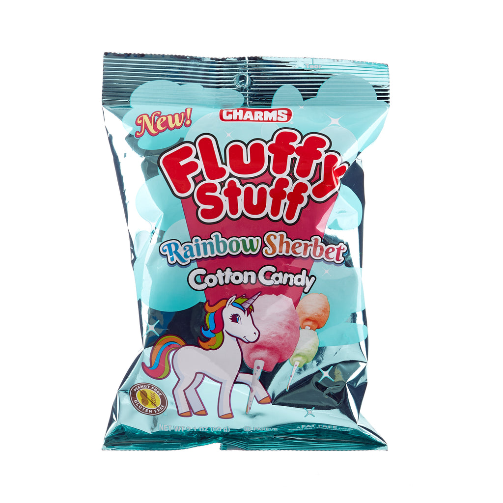 Fluffy Stuff // Rainbow Sherbet Cotton Candy | Confectionery