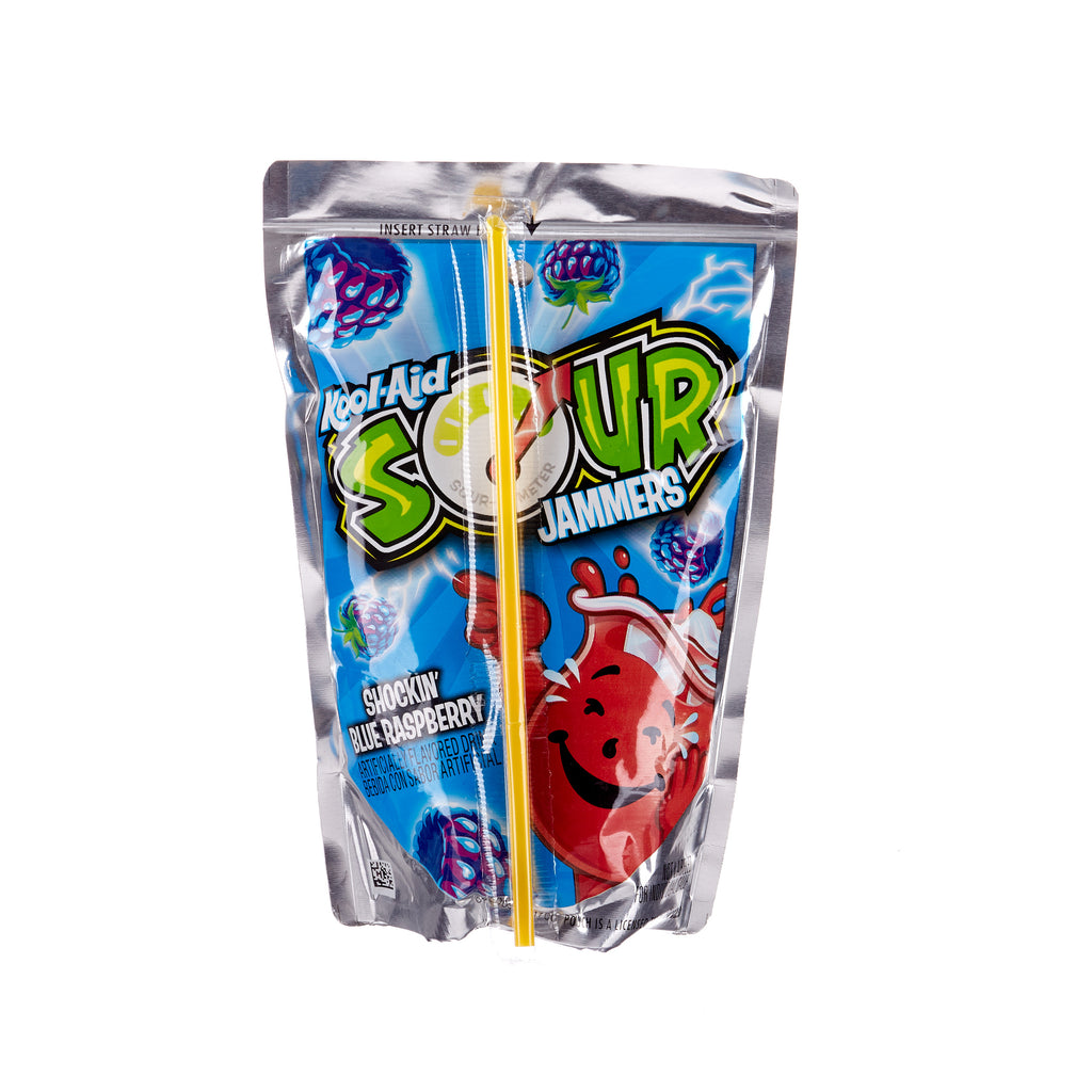 Kool-Aid Sour Jammers // Shockin' Blue Raspberry Punch | Confectionery