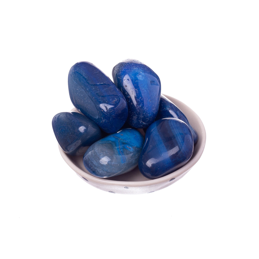Blue Agate Tumbled | Tumbled Stones