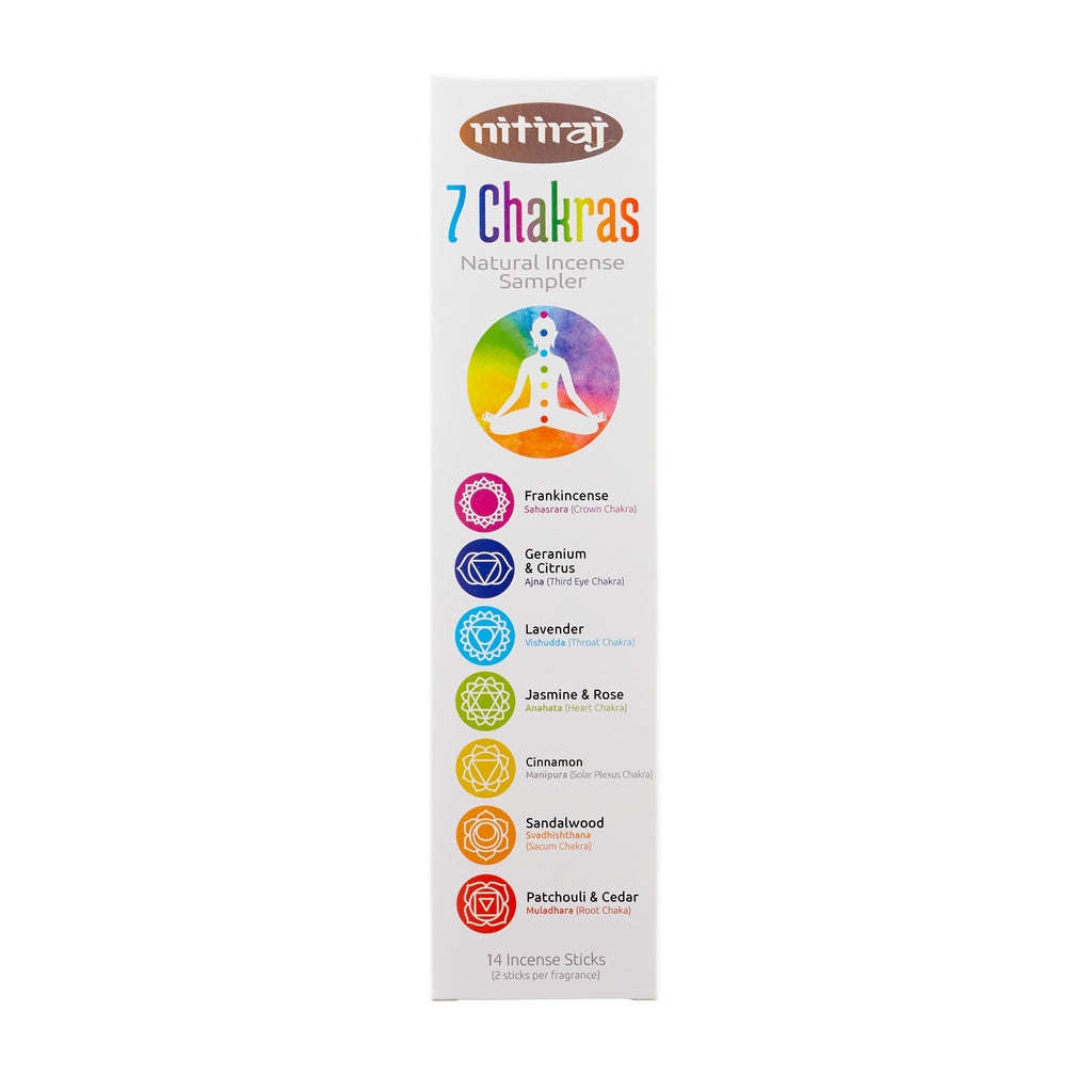 Nitiraj // 7 Chakras Natural Incense Sampler