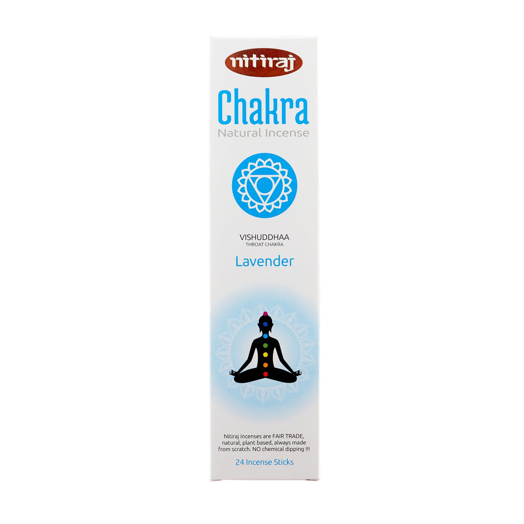 Nitiraj // Chakra Natural Incense - Vishuddhaa (Throat Chakra) Lavender