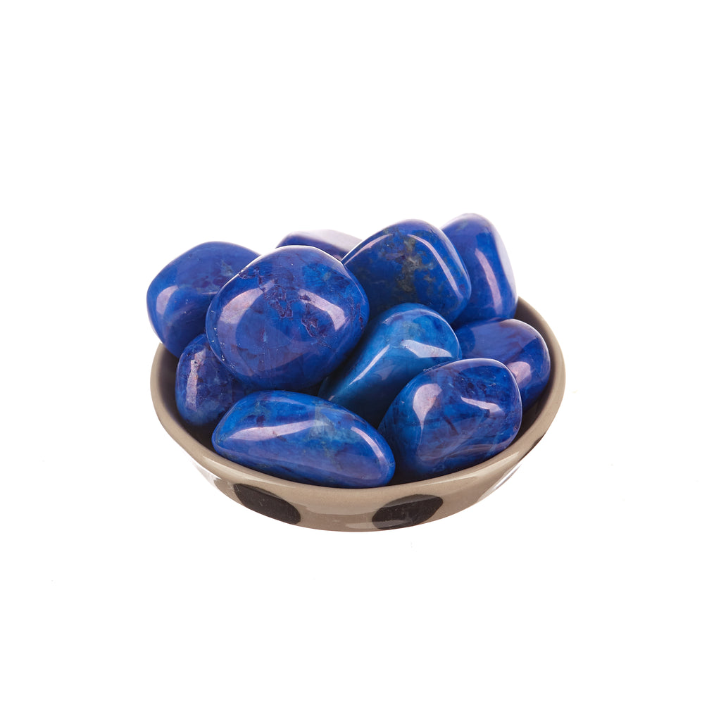 Dark Blue Howlite Tumbled | Tumbled Stones