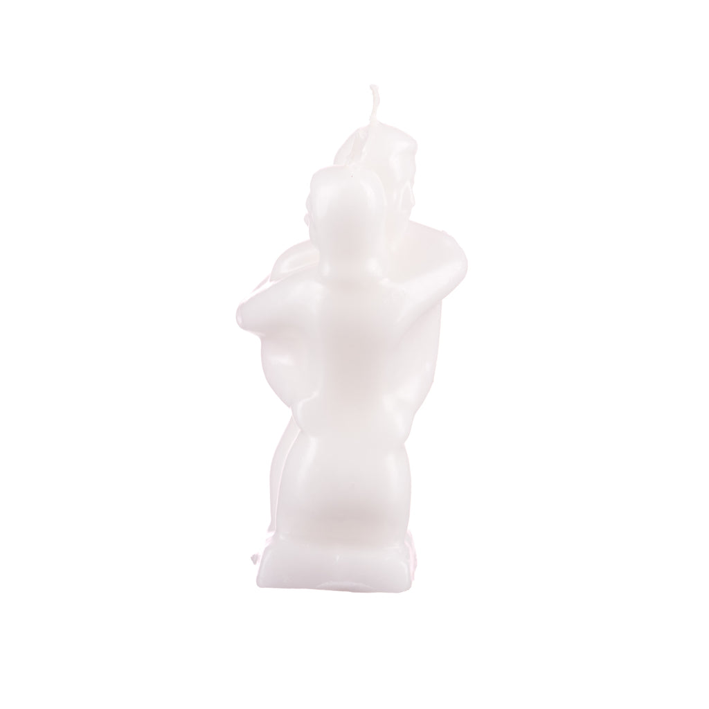 Ritual Figurine Candle // Erotic Couple - White
