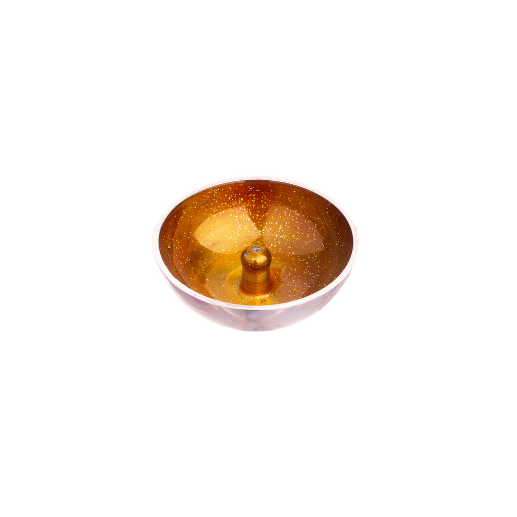 Aluminium Incense Dish // Yellow Glitter | Incense