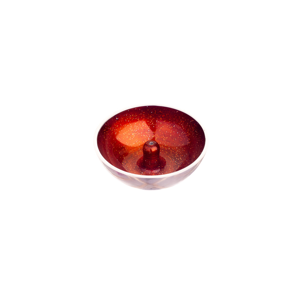 Aluminium Incense Dish // Orange Glitter | Incense