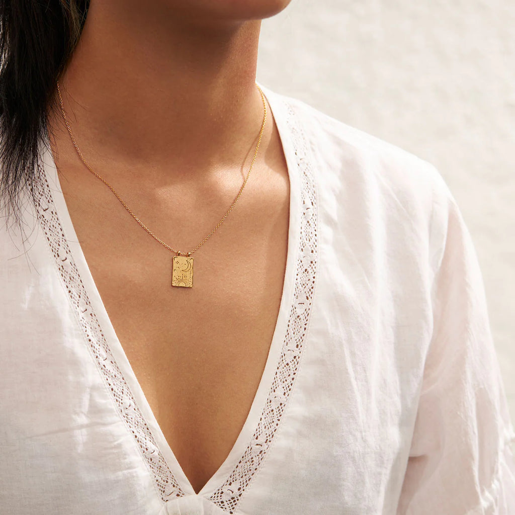 Midsummer Star // Celestial Wanderer Necklace - Gold