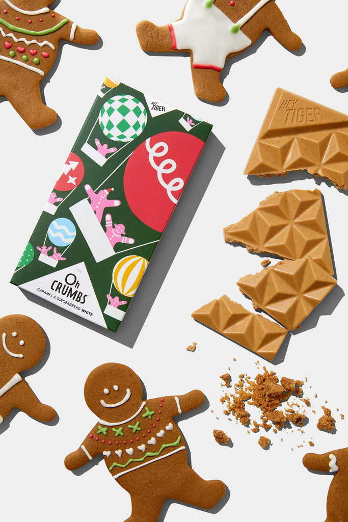 Hey Tiger // Oh Crumbs - Caramel & Gingerbread White Chocolate | Confectionery