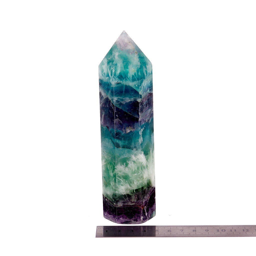 Rainbow Fluorite Point #3