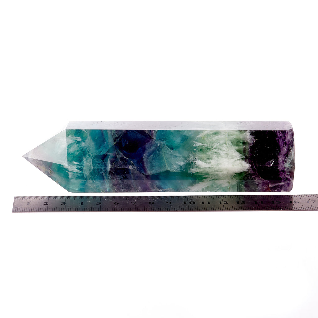 Rainbow Fluorite Point #3