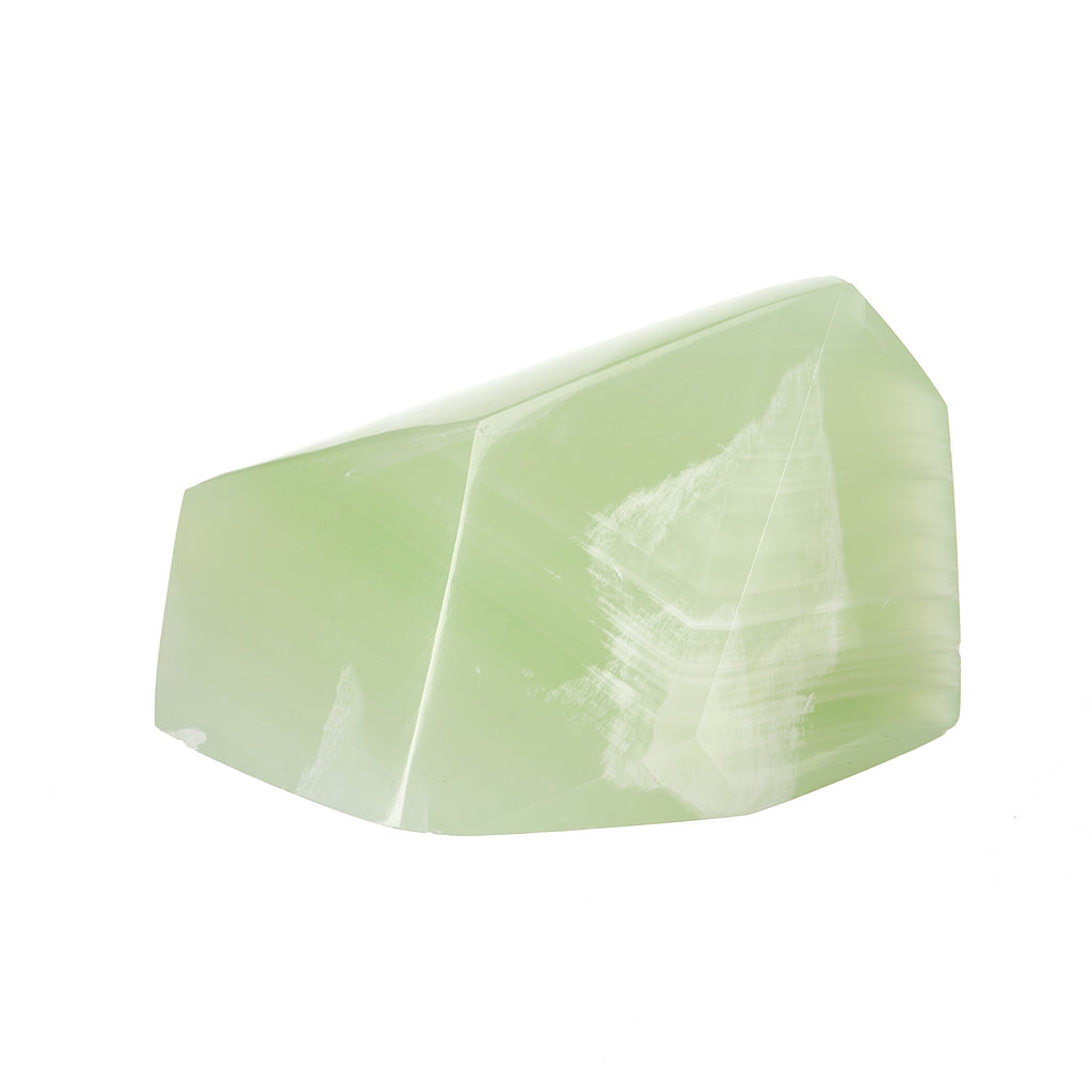 Green Calcite Gem Cut #6