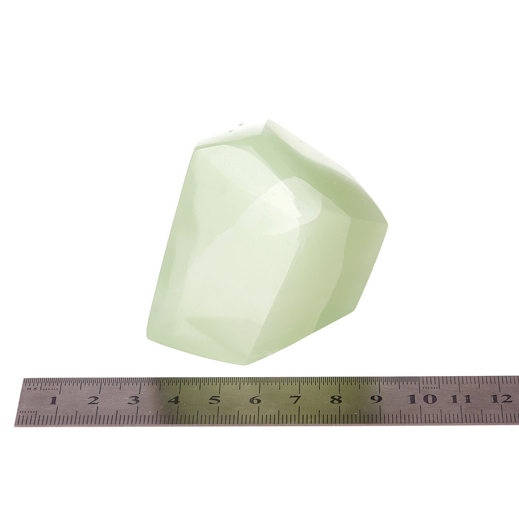 Green Calcite Gem Cut #3