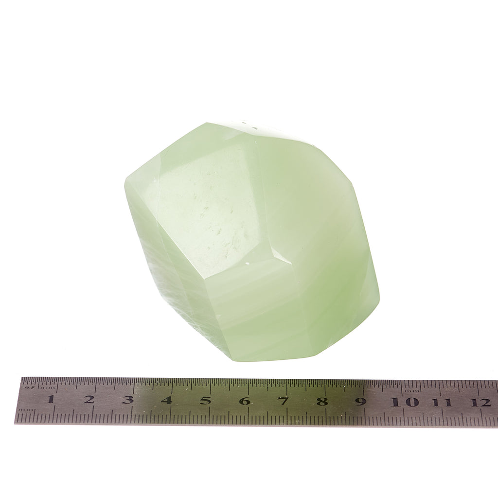 Green Calcite Gem Cut #3