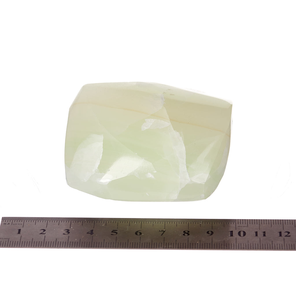 Green Calcite Gem Cut #4