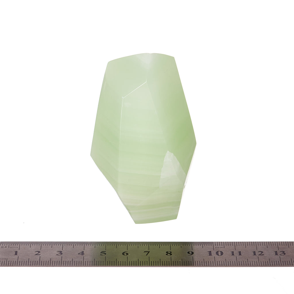 Green Calcite Gem Cut #5