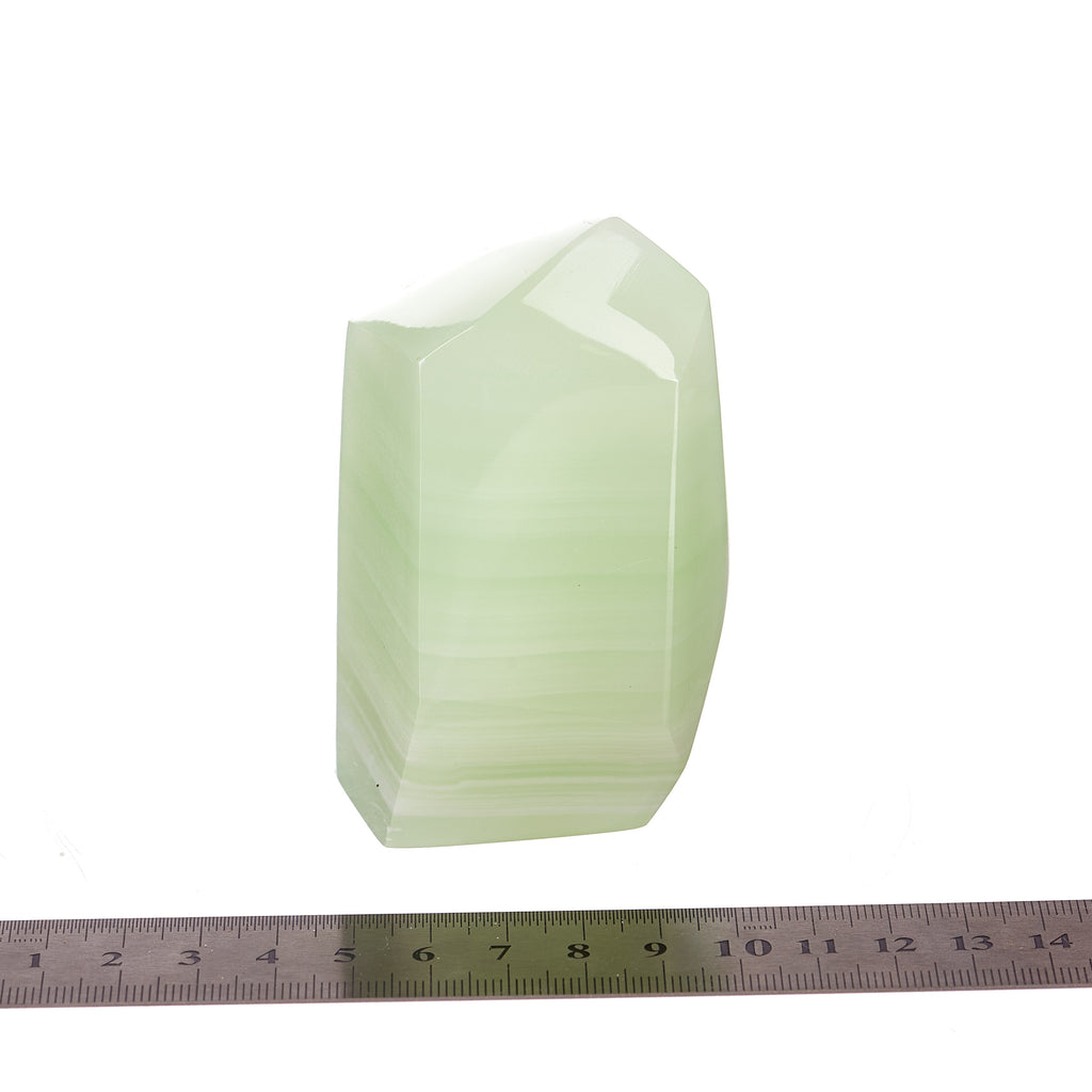 Green Calcite Gem Cut #5