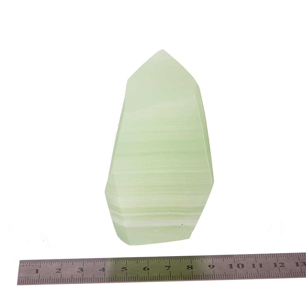 Green Calcite Gem Cut #5