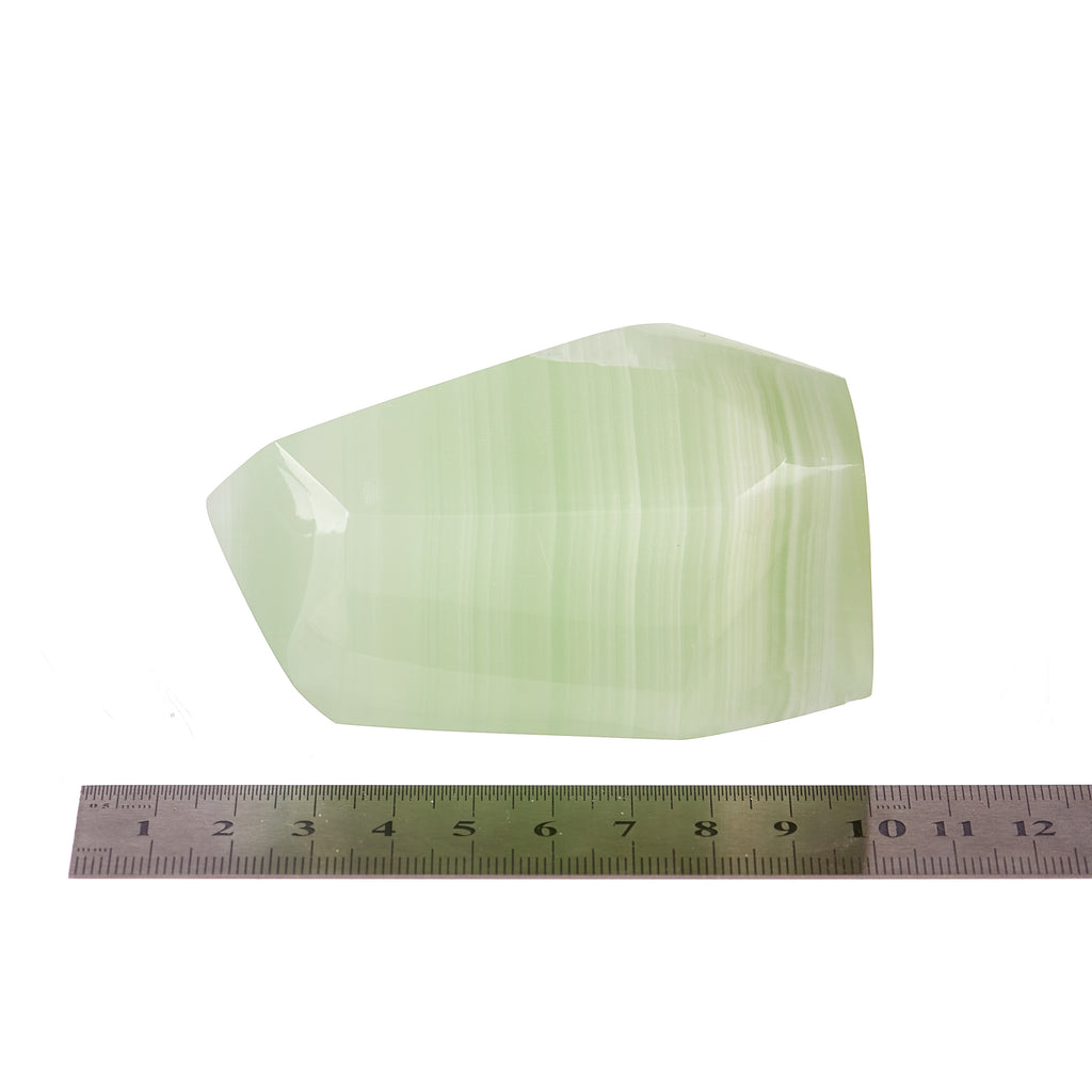 Green Calcite Gem Cut #5