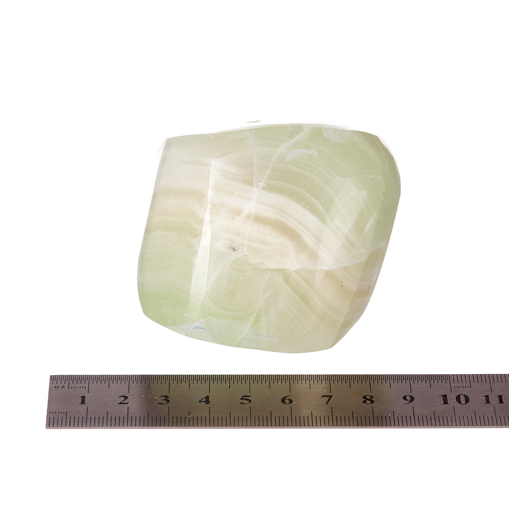 Green Calcite Gem Cut #7