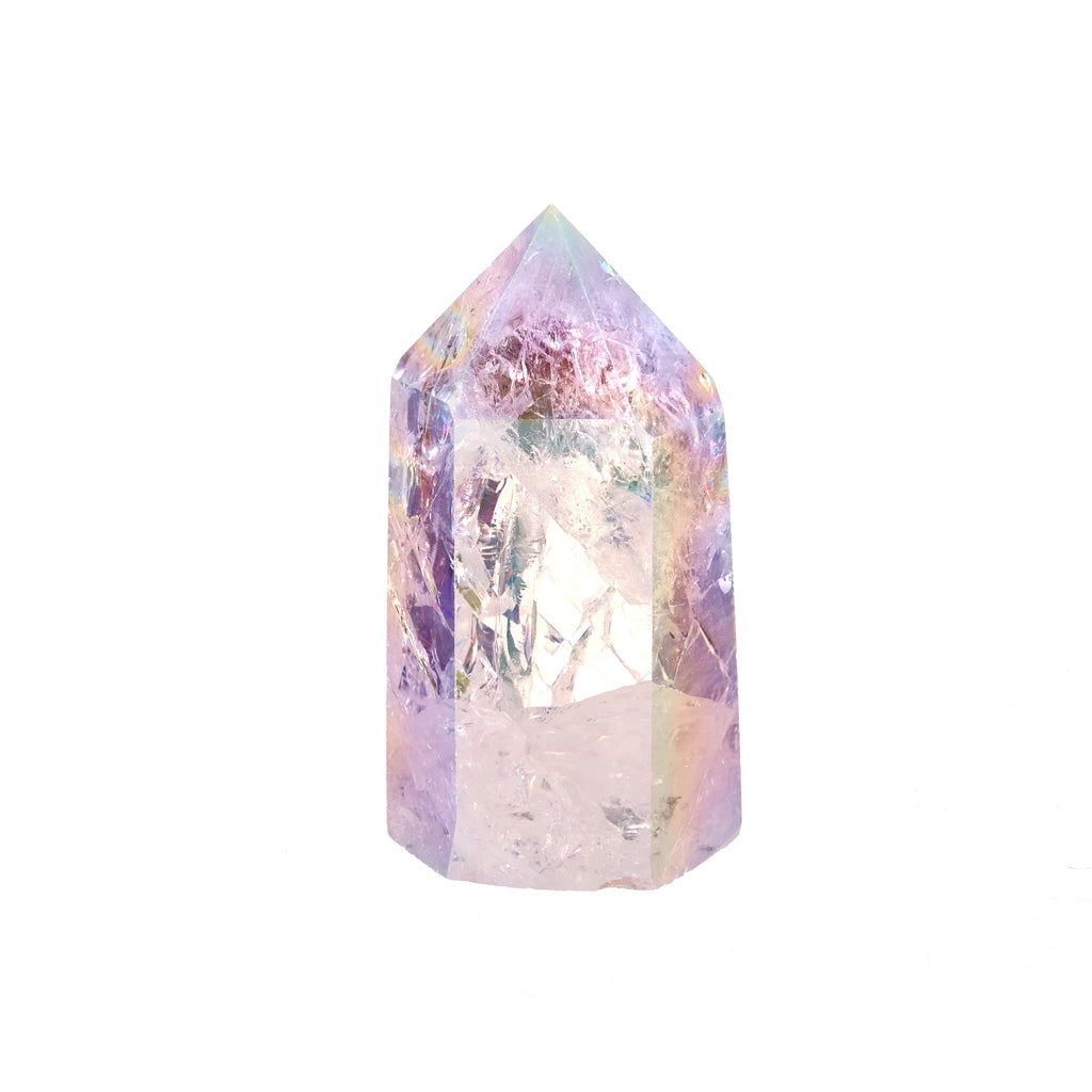 Fire and Ice Aura Quartz Point #8 | Crystals