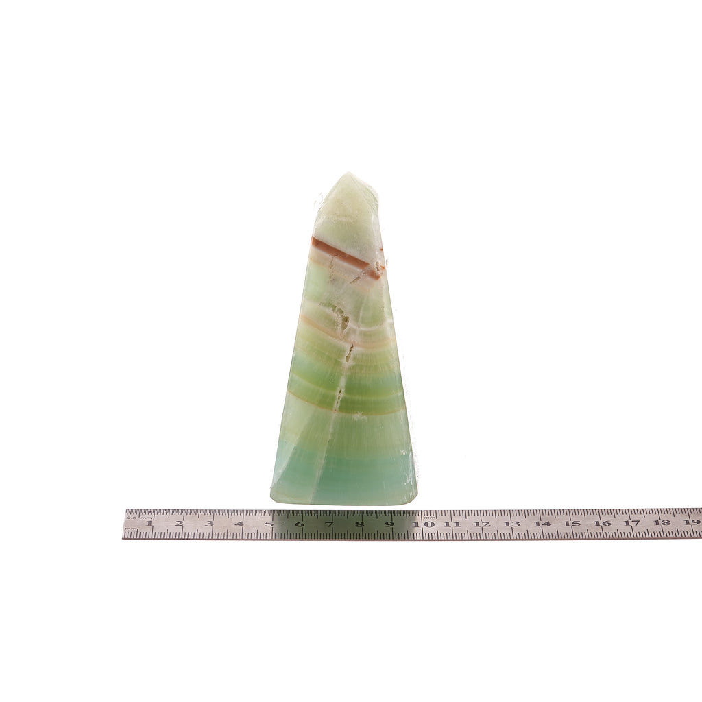 Pistachio Calcite Obelisk #5 | Crystals