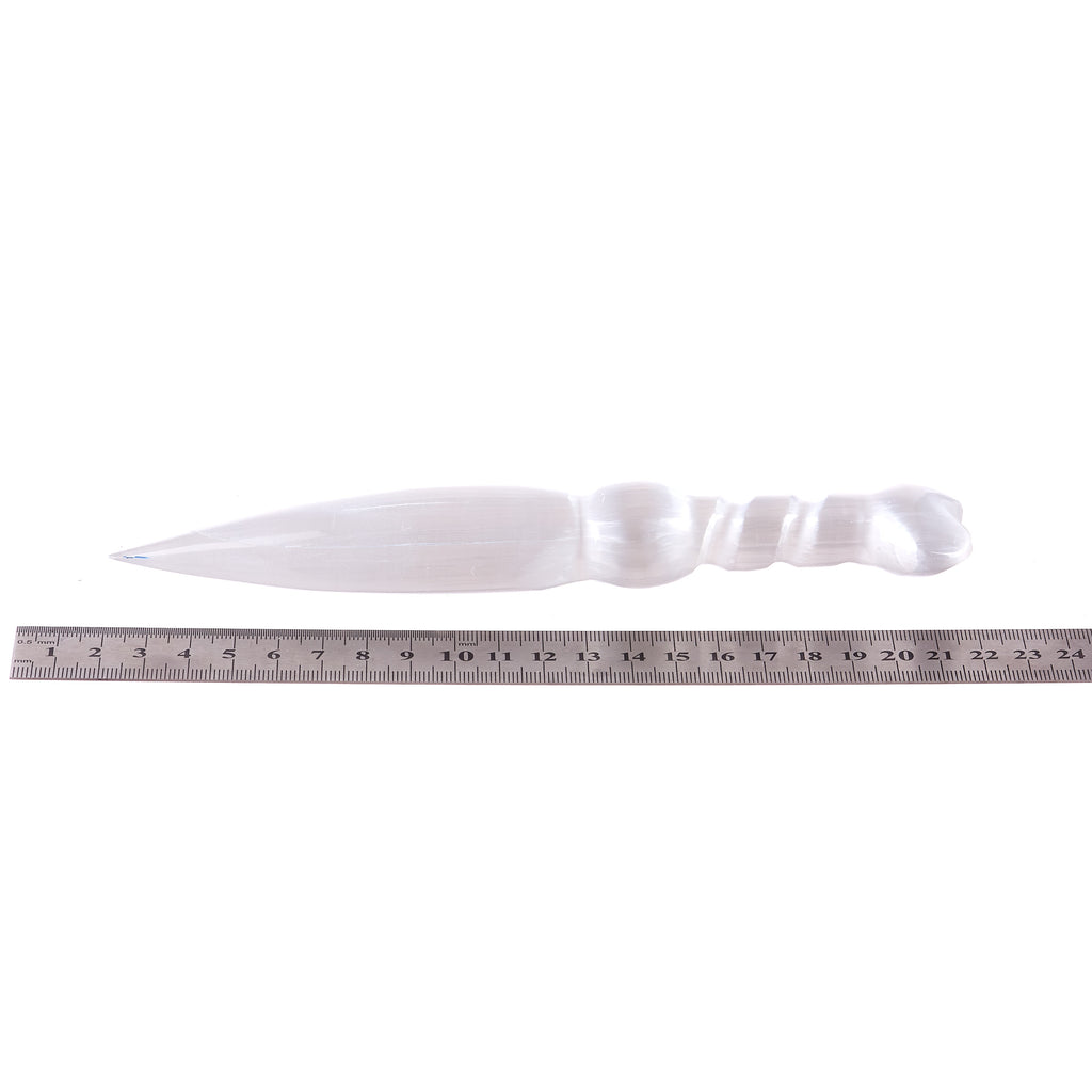 Selenite Dagger With Heart | Crystals