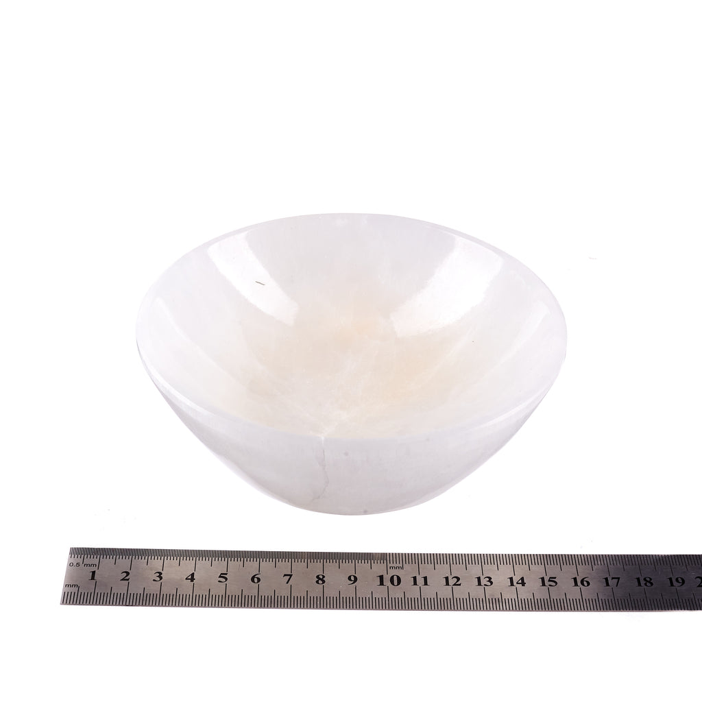 Selenite Round Bowl | Crystals