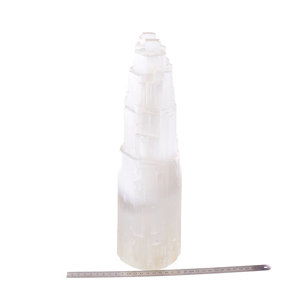 Selenite Tower Twin Tower - 35cm | Crystals