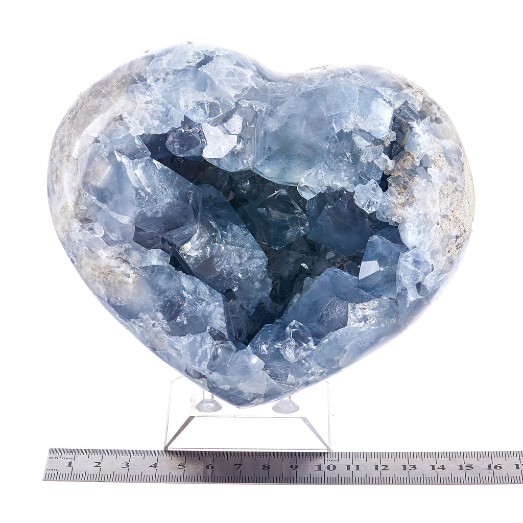 Celestite Heart Cluster #10 | Crystals