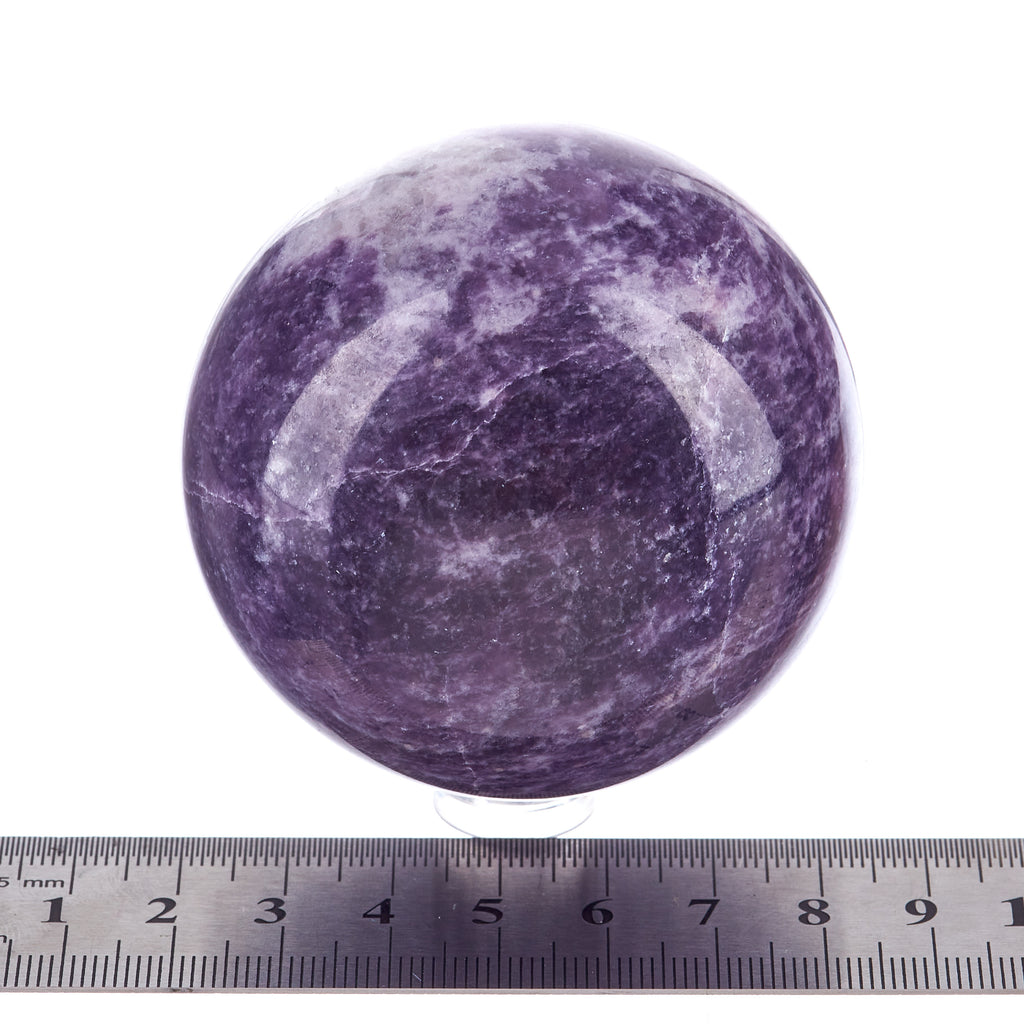 Lepidolite Sphere #17 | Crystals
