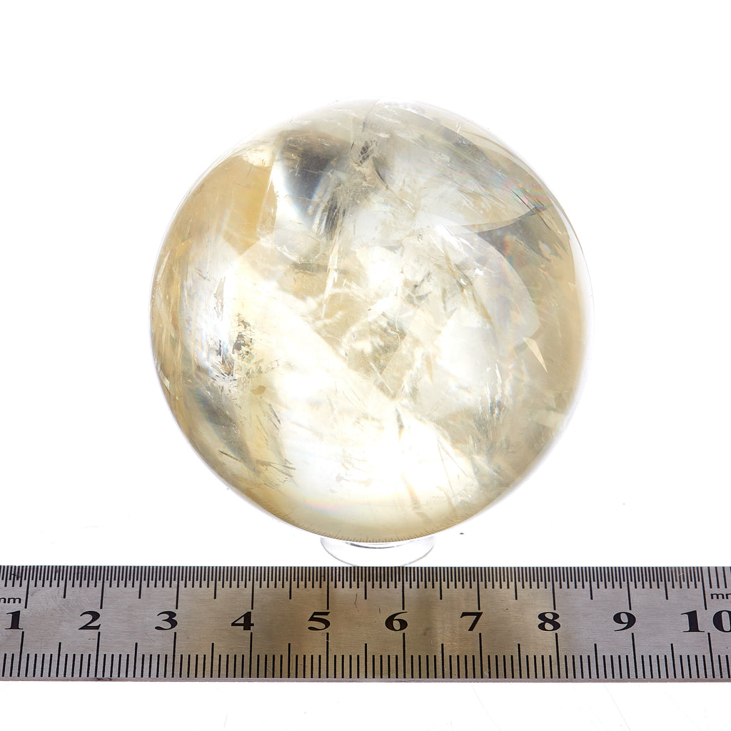 Golden Calcite Sphere #2 | Crystals