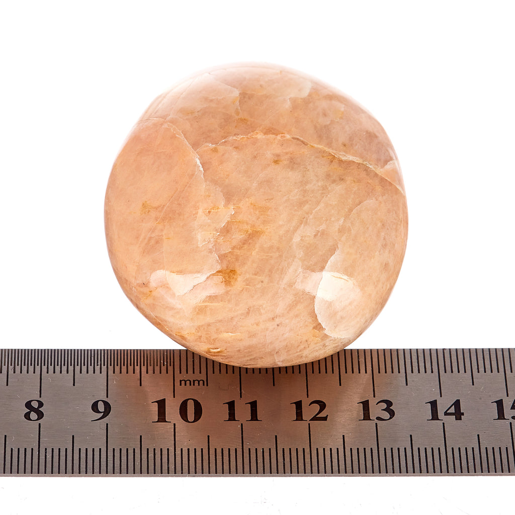 Peach Moonstone Palm Stone #5 | Crystals