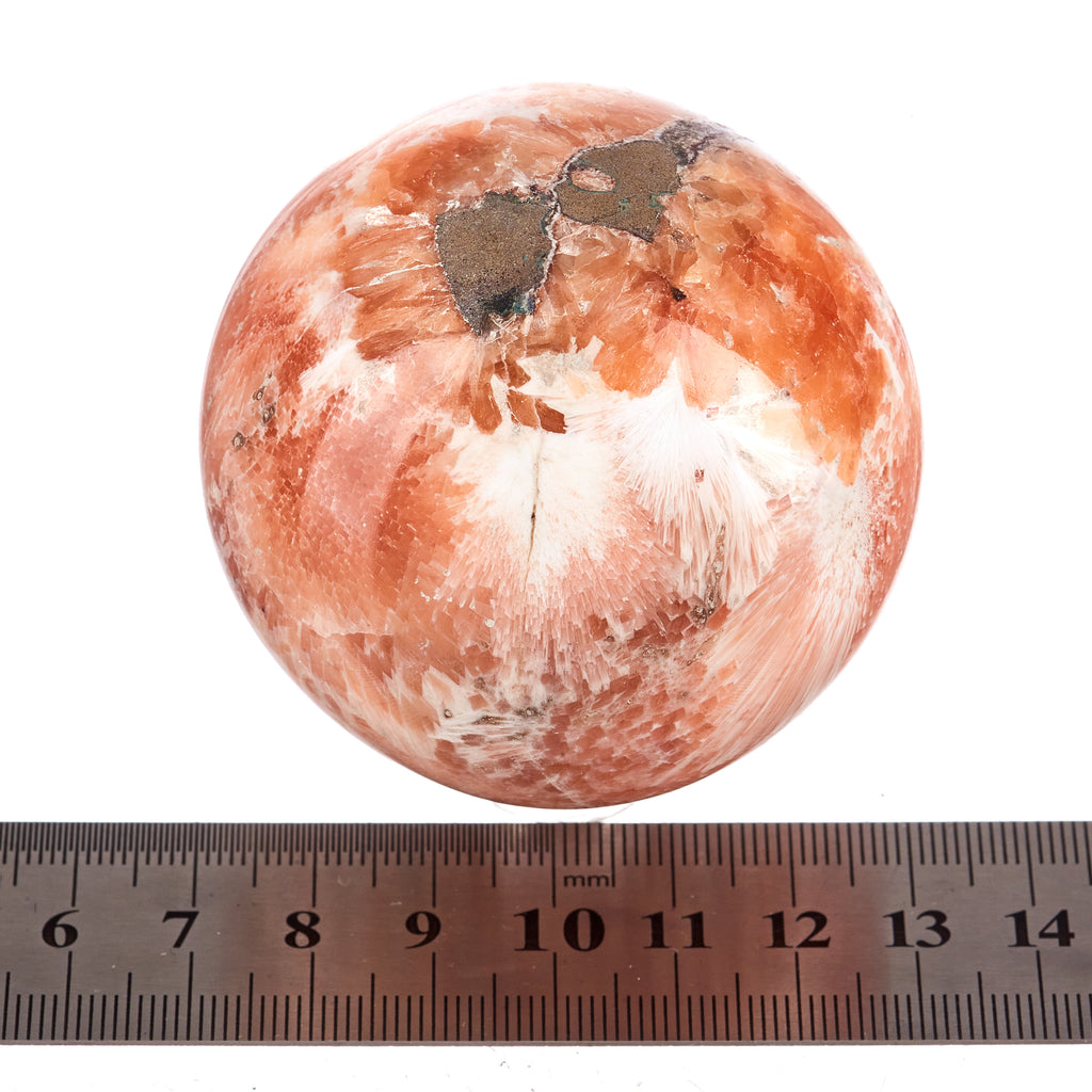 Peach Scolecite Sphere #2 | Crystals