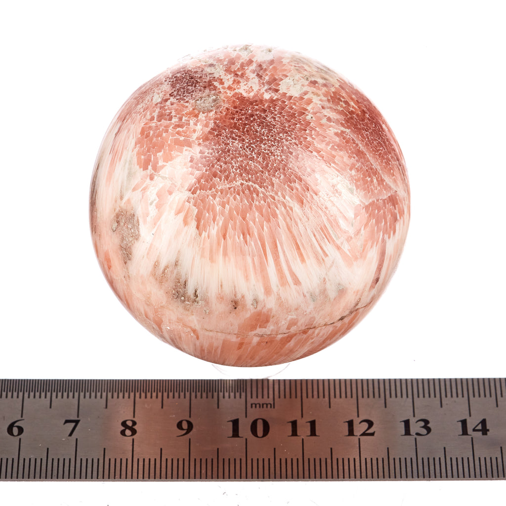 Peach Scolecite Sphere #4 | Crystals
