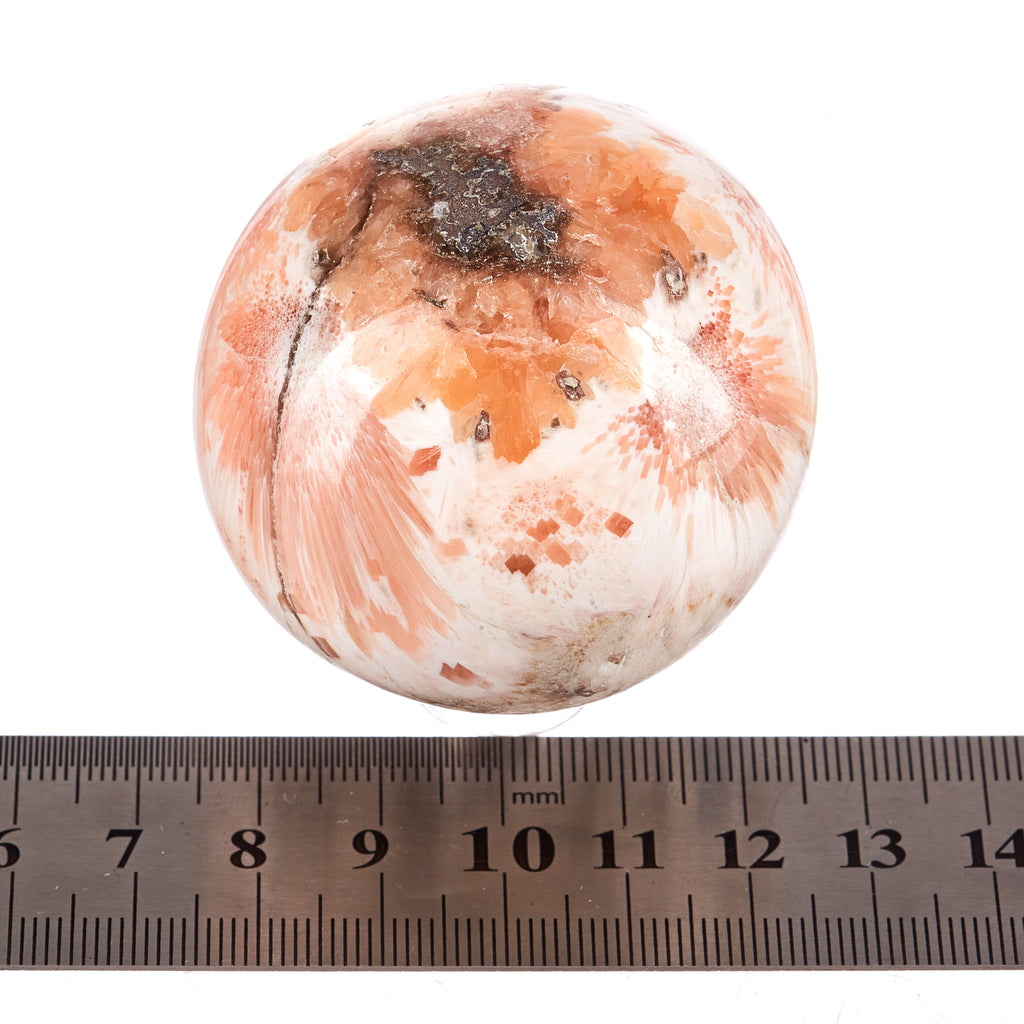 Peach Scolecite Sphere #5 | Crystals