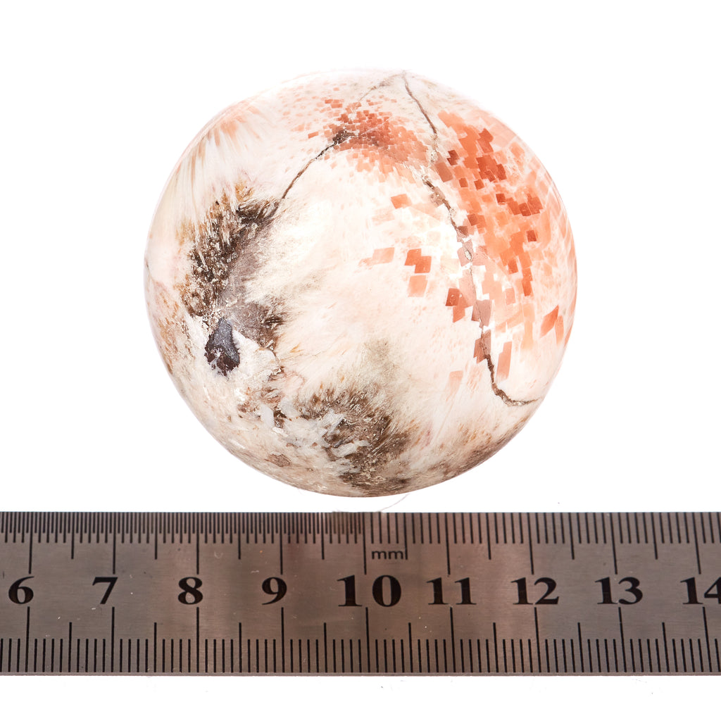 Peach Scolecite Sphere #5 | Crystals