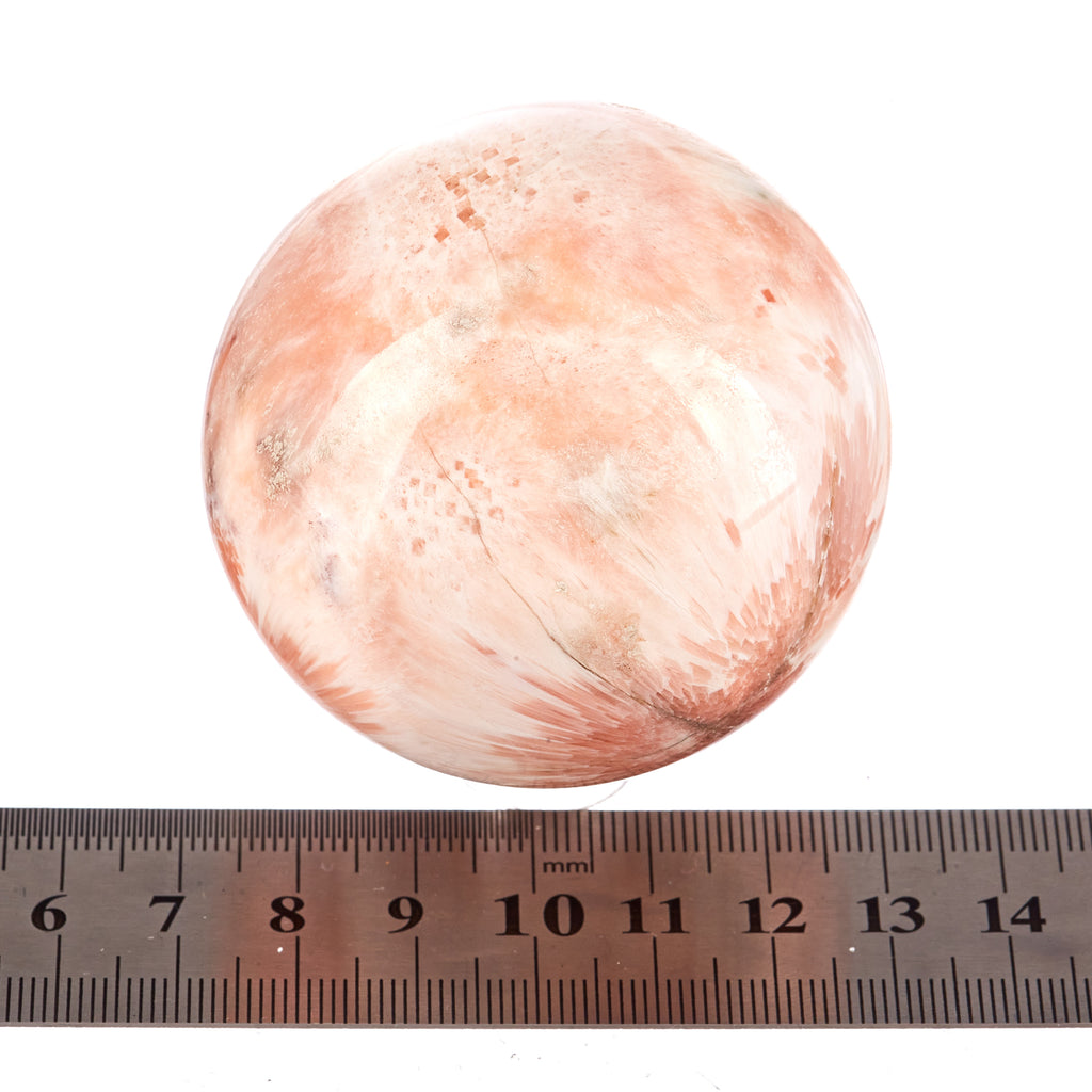 Peach Scolecite Sphere #7 | Crystals