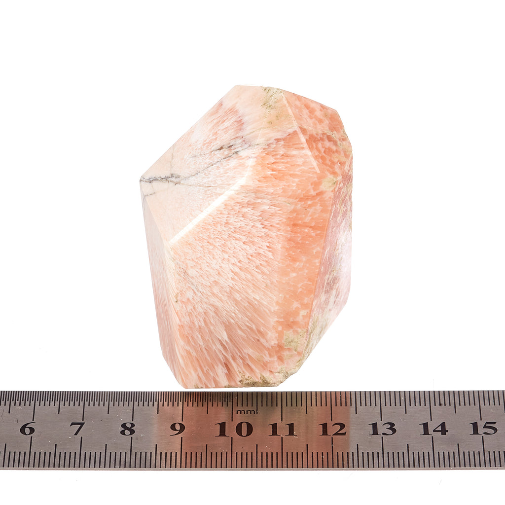Peach Scolecite Point #10 | Crystals
